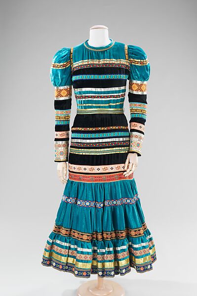 Evening dress, Giorgio di Sant&#39;Angelo (American, born Italy, 1933–1989), synthetic, American 