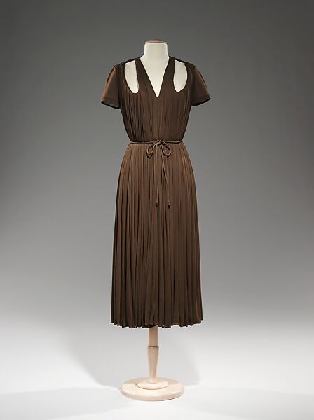 Dress, Madame Grès (Germaine Émilie Krebs) (French, Paris 1903–1993 Var region), silk, French 