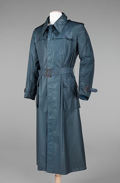 Raincoat, Yves Saint Laurent (French, founded 1961), cotton, French 