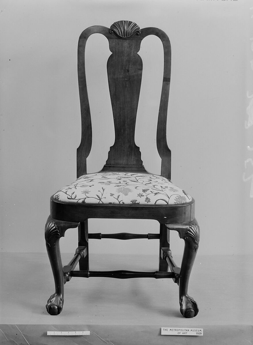 Side Chair, Walnut, maple, white pine, American