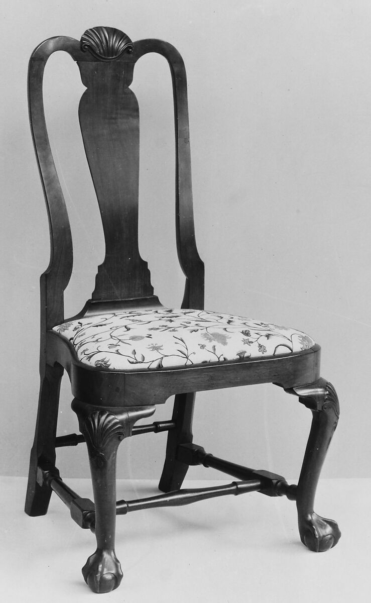 Side Chair, Walnut, maple, white pine, American