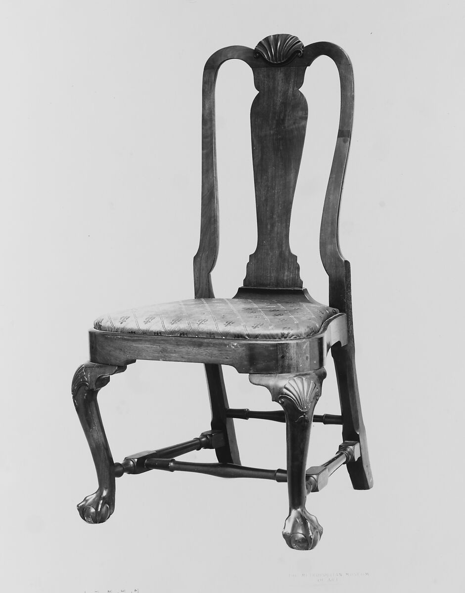 Side Chair, Walnut, maple, white pine, American