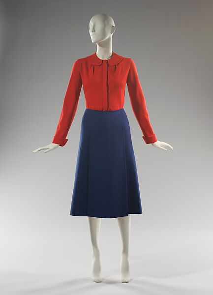 Ensemble, Madame Grès (Germaine Émilie Krebs) (French, Paris 1903–1993 Var region), wool, French 