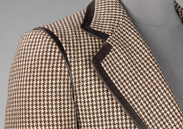 Suit, Valentino S.p.A. (Italian, founded 1959), wool, leather, Italian