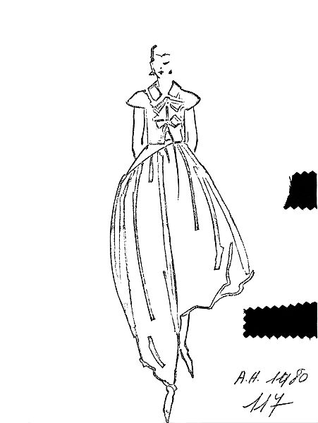 Dinner ensemble, Madame Grès (Germaine Émilie Krebs) (French, Paris 1903–1993 Var region), silk, French