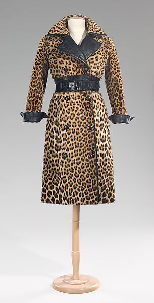 Coat, Revillon Frères (French, founded 1723), fur, leather, French 