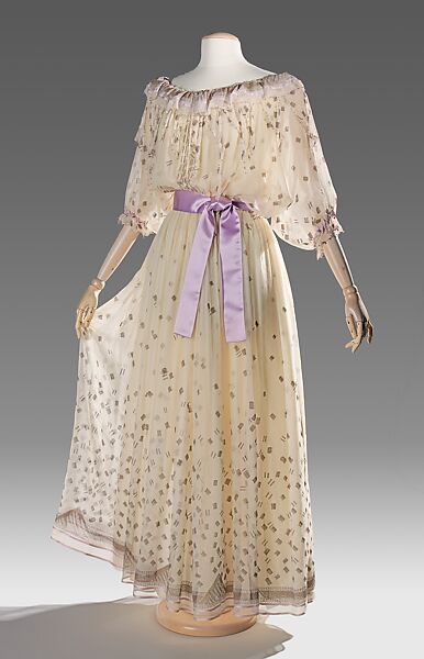 Evening dress, Zandra Rhodes (British, founded 1969), silk, plastic, synthetic, British 