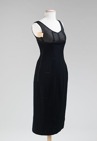 Dress, Charles James (American, born Great Britain, 1906–1978), wool, silk, American 