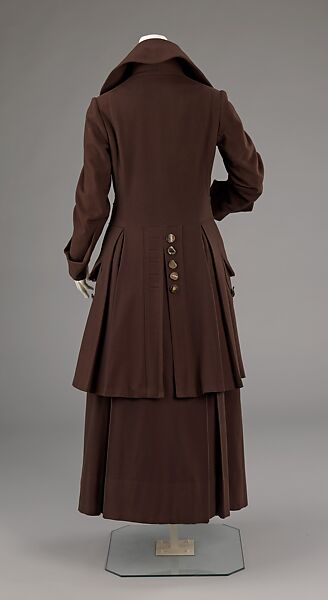 Walking suit, Redfern (1847–1940), wool, British