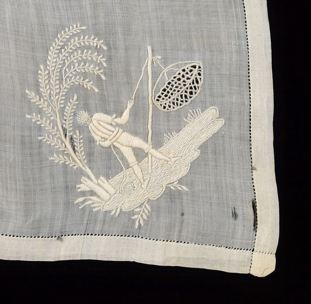 Handkerchief, linen, French 