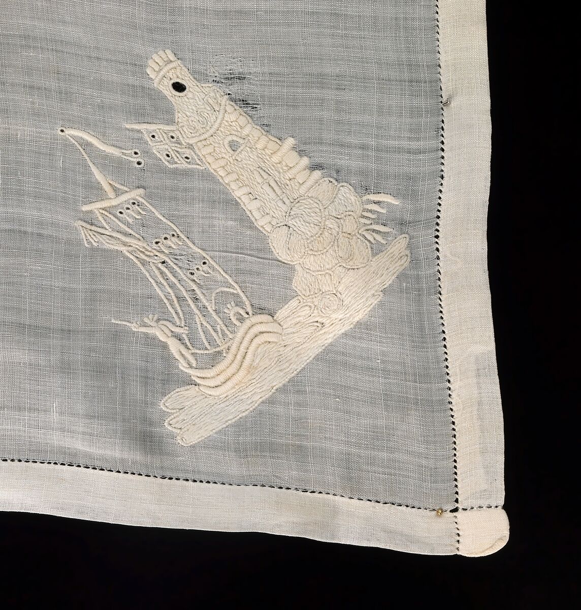 Handkerchief, linen, French