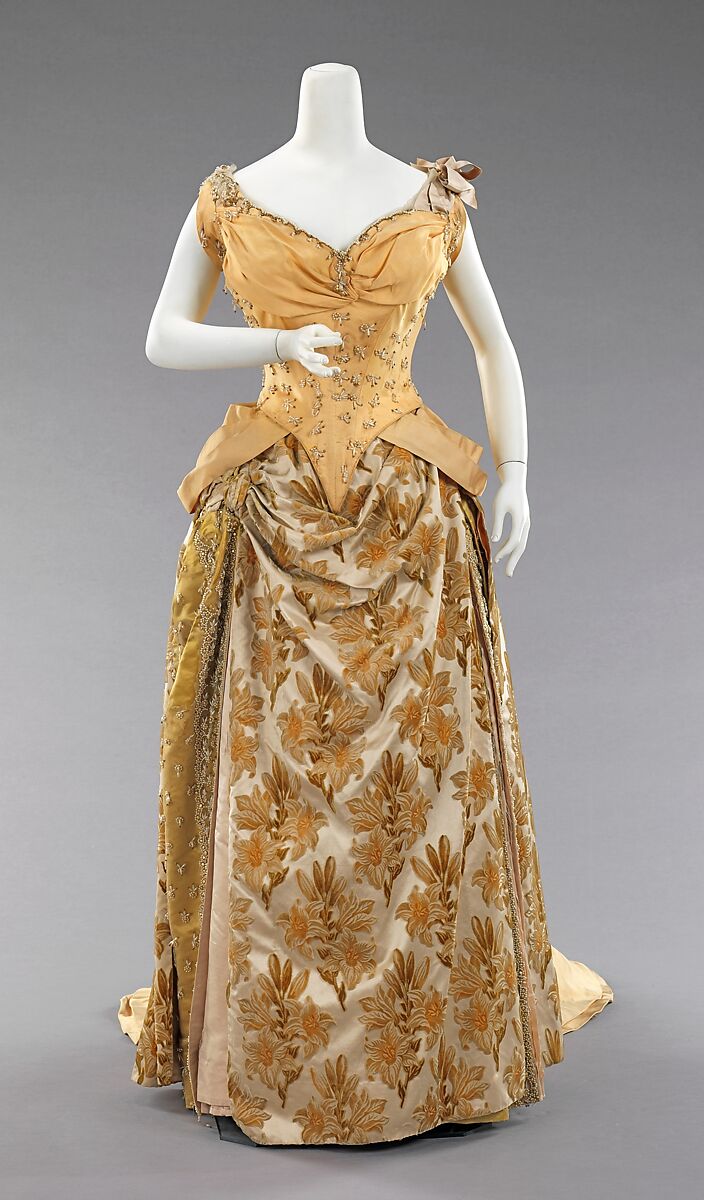 Evening ensemble, House of Worth (French, 1858–1956), silk, French