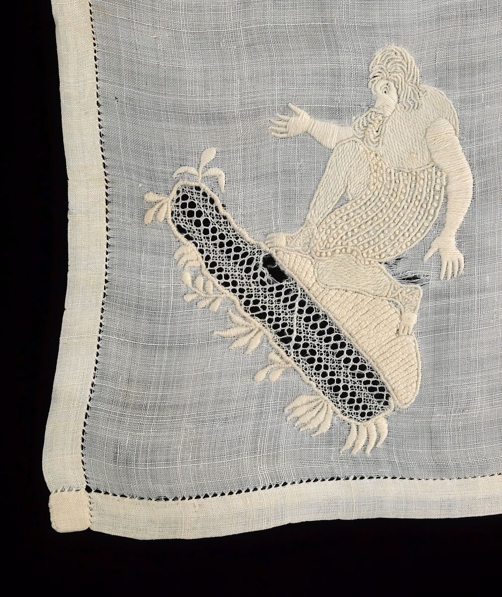 Handkerchief, linen, French