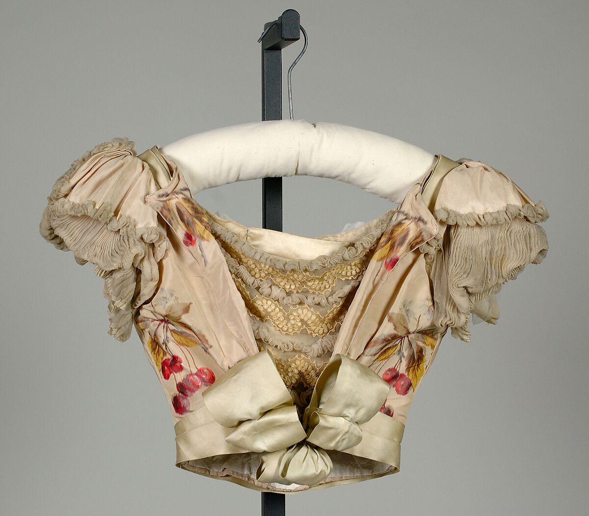 Evening dress, House of Worth (French, 1858–1956), silk, rhinestones, French