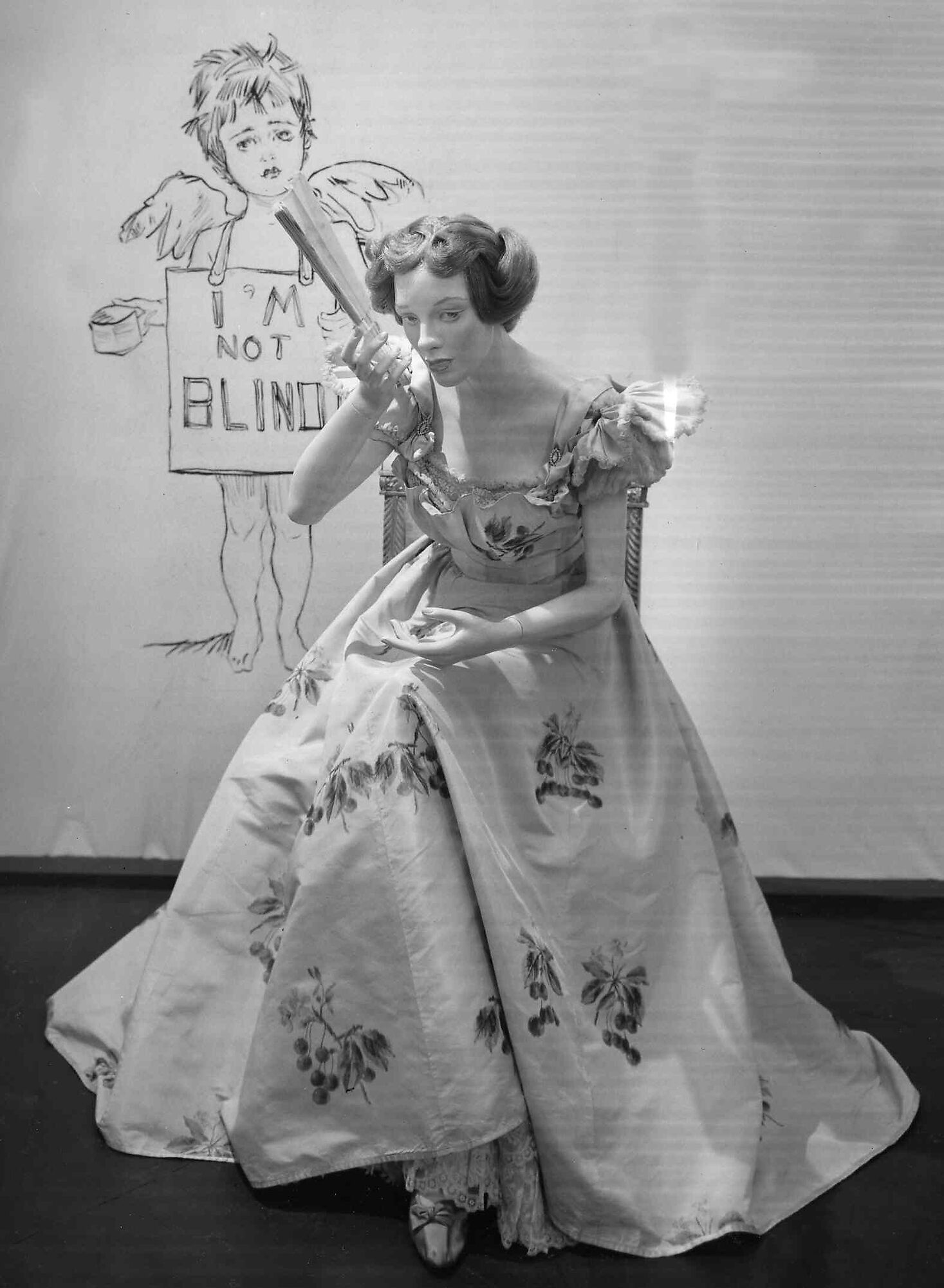 Evening dress, House of Worth (French, 1858–1956), silk, rhinestones, French