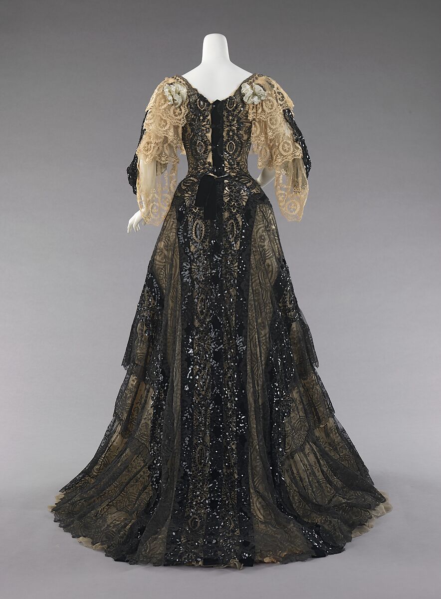 Evening ensemble, silk, American