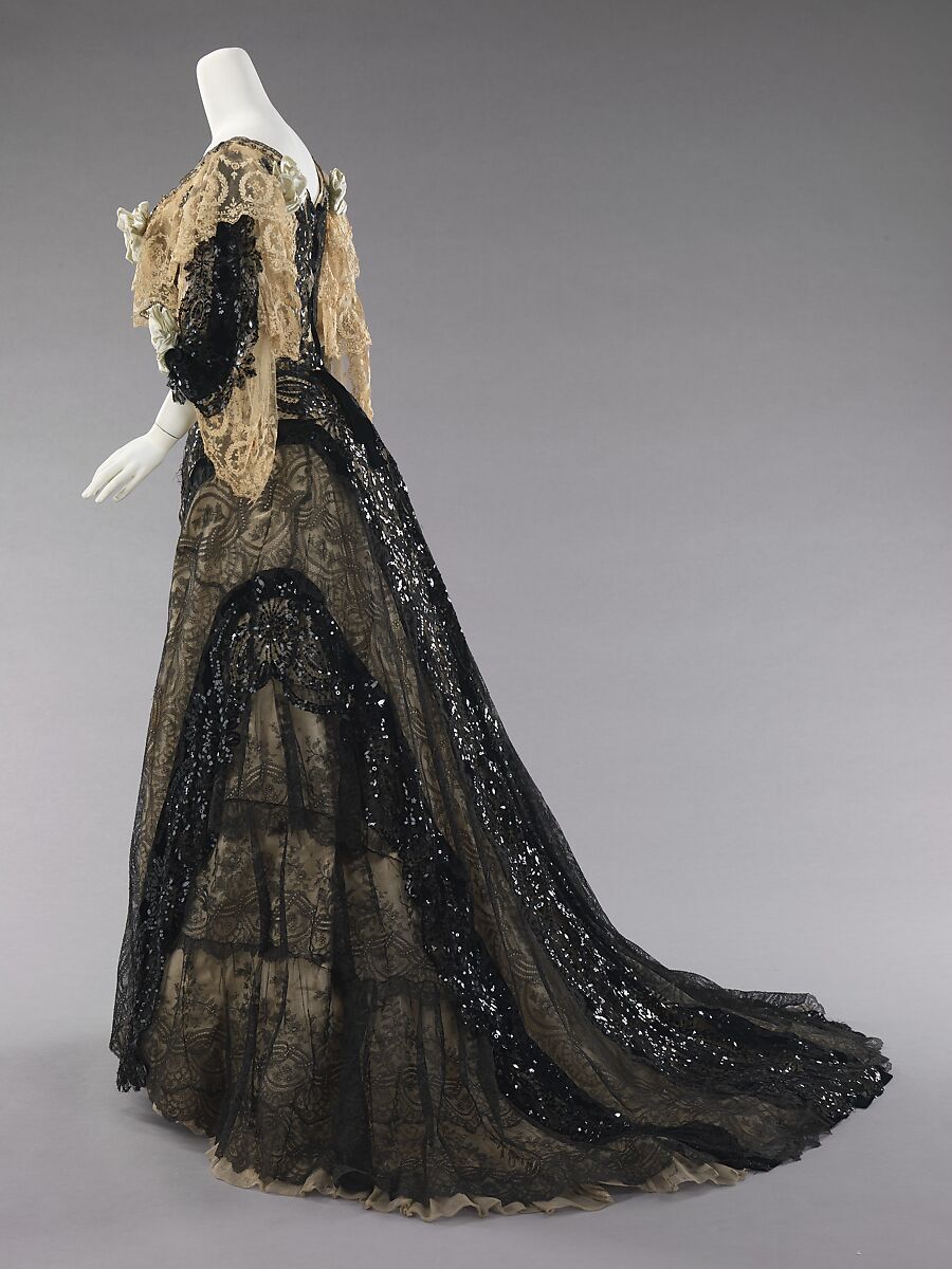 Evening ensemble, silk, American