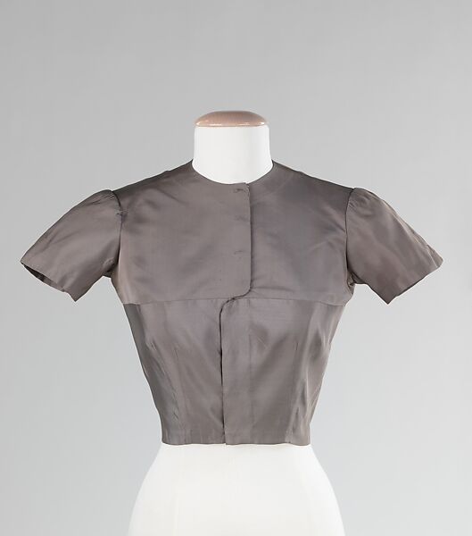 Blouse, Charles James (American, born Great Britain, 1906–1978), silk, American 