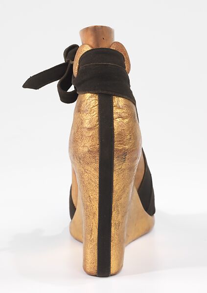 Shoe prototype, Steven Arpad (French, 1904–1999), leather, wood, French