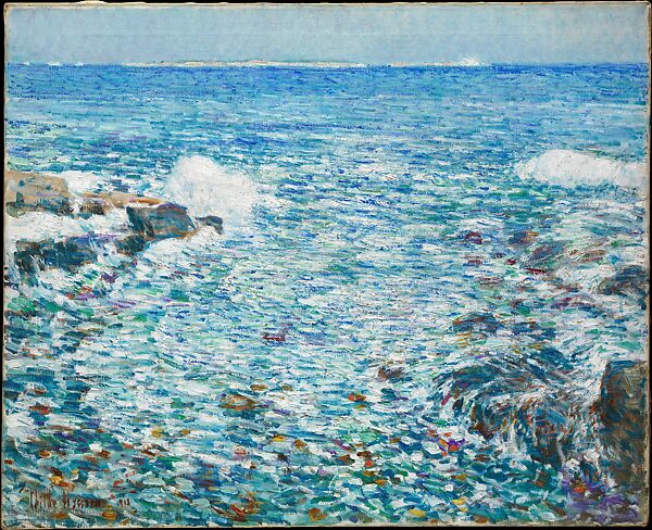 Reproduções De Belas Artes The Mantle Piece (em inglês), 1912 por Frederick  Childe Hassam (1859-1935