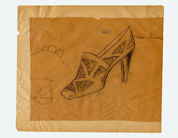 Model No. 421, Steven Arpad (French, 1904–1999), leather, cotton, wood, French