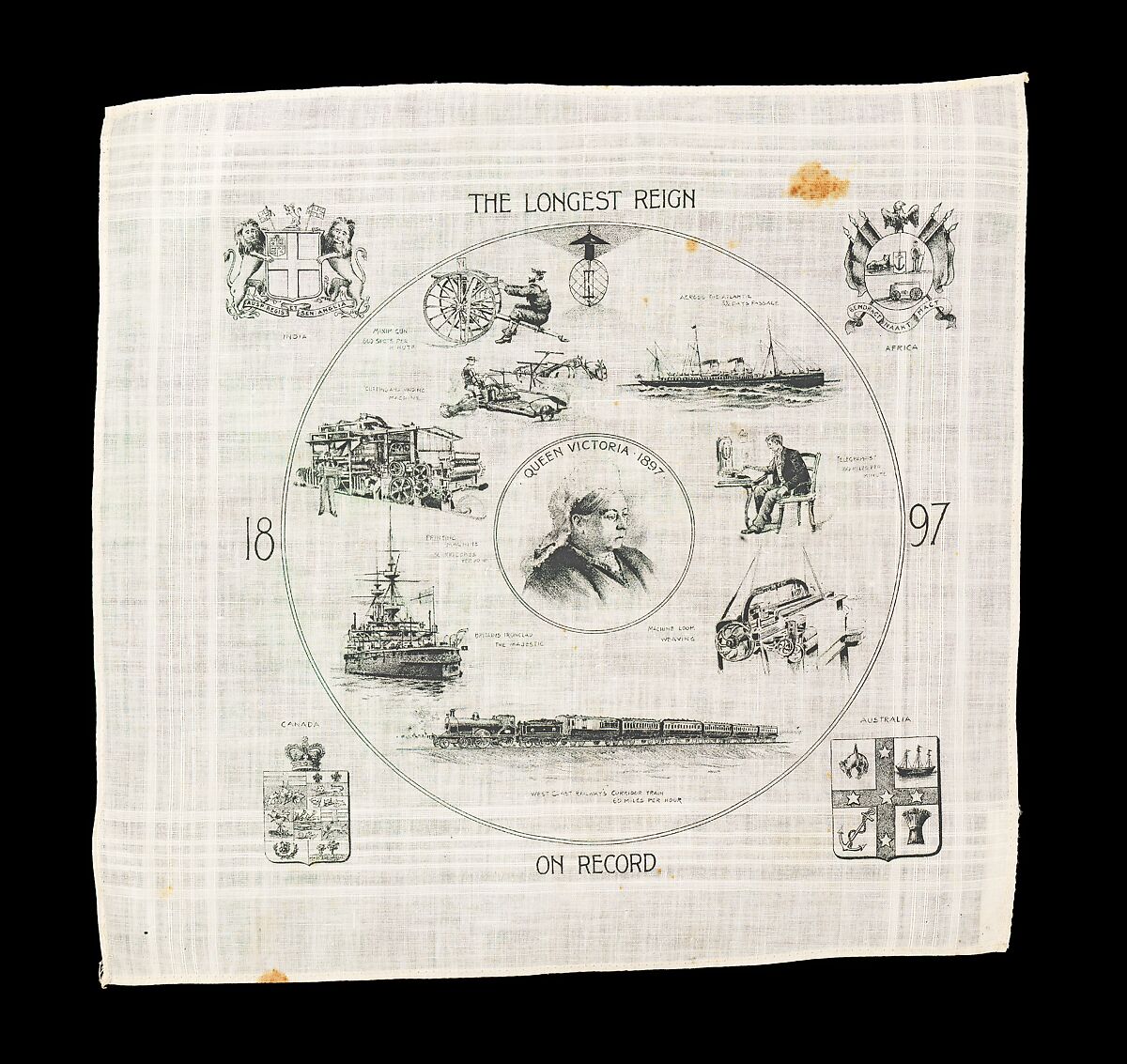 Handkerchief, linen, British 