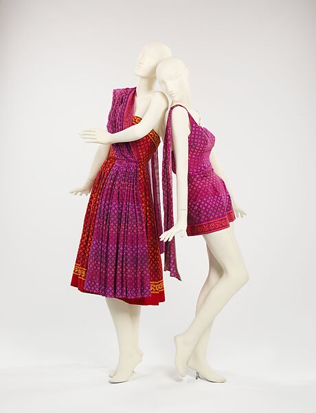 Bathing suit, Carolyn Schnurer (American, born New York, 1908–1998 Palm Beach, Florida), cotton, American