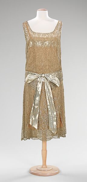 Evening dress, Martha Weathered, Inc., silk, metal, rhinestones, American 