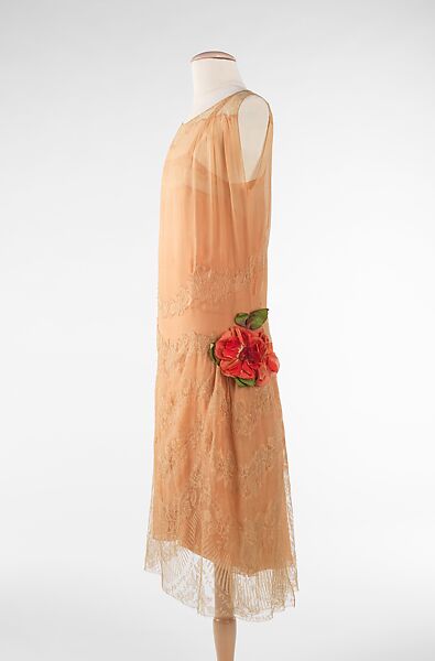 Evening ensemble, Attributed to Goupy, silk, cotton, French