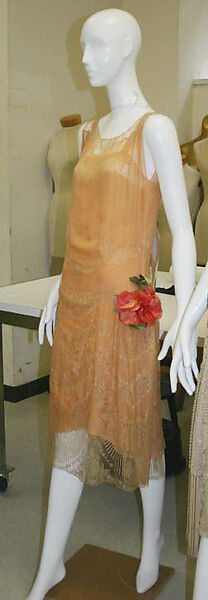 Evening ensemble, Attributed to Goupy, silk, cotton, French