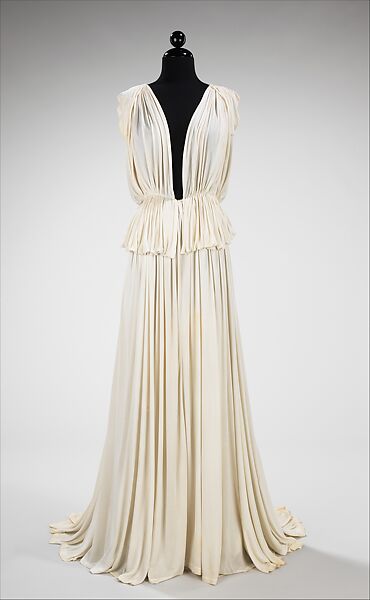 Evening dress, Alix (French, 1934–1942), silk, French 