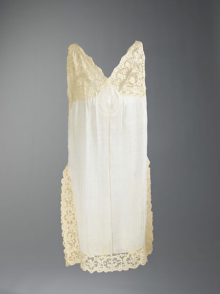 Nightgown, cotton, linen, French 