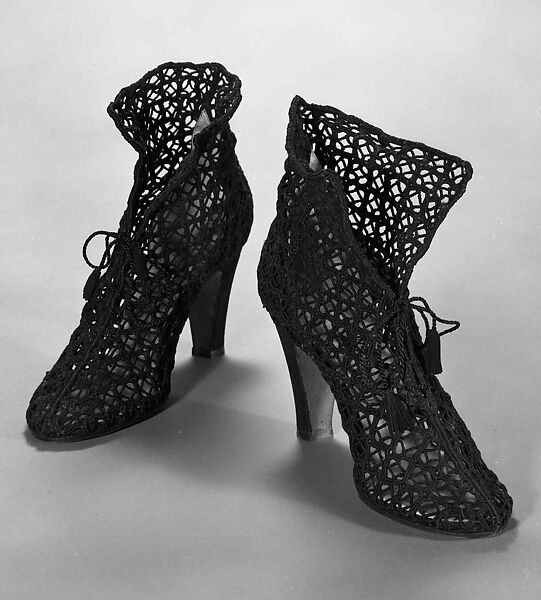 "Booty", Salvatore Ferragamo (Italian, 1898–1960), leather, cotton, Italian