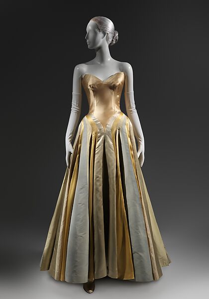 Ribbon, Charles James (American, born Great Britain, 1906–1978), rayon/wool, silk, American