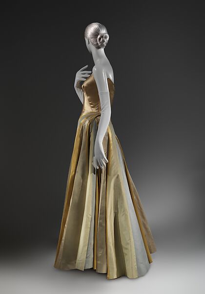 Ribbon, Charles James (American, born Great Britain, 1906–1978), rayon/wool, silk, American