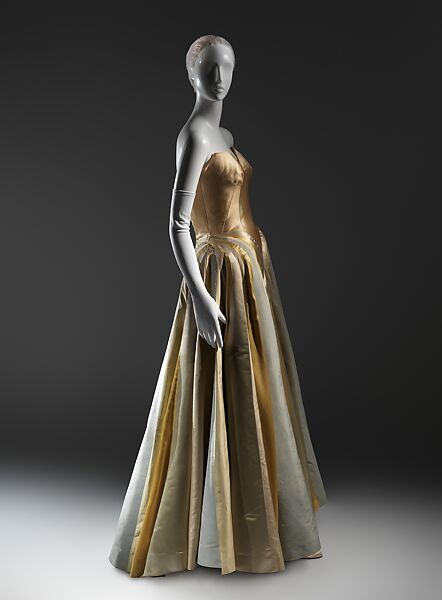 Ribbon, Charles James (American, born Great Britain, 1906–1978), rayon/wool, silk, American