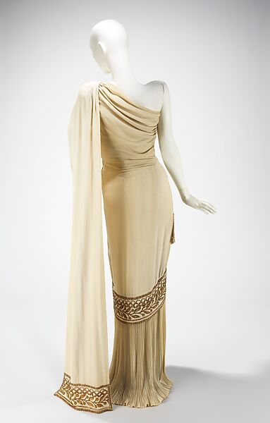 Evening dress, Madame Eta Hentz (American, born Hungary, 1895–1986), rayon, beads, American