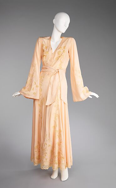 Negligée, silk, linen, French 