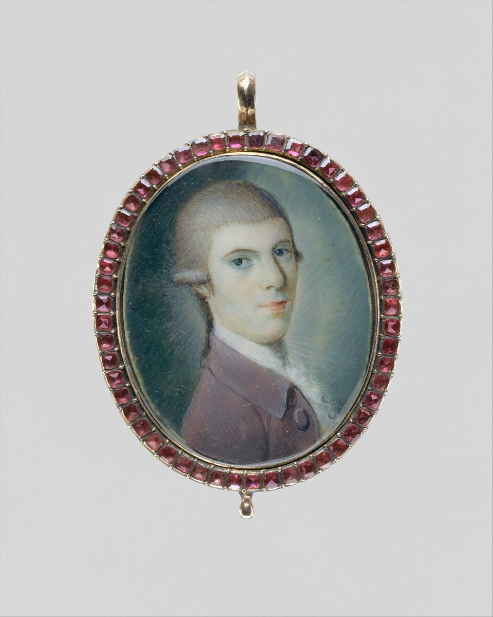 Portrait of a Gentleman, Henry Benbridge (American, Philadelphia, Pennsylvania 1743–1812 Philadelphia, Pennsylvania), Watercolor on ivory, American 