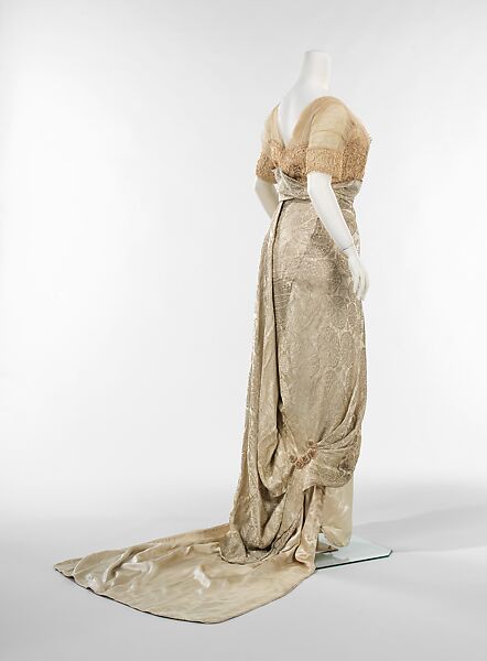 Evening dress, Callot Soeurs (French, active 1895–1937), silk, metal, French