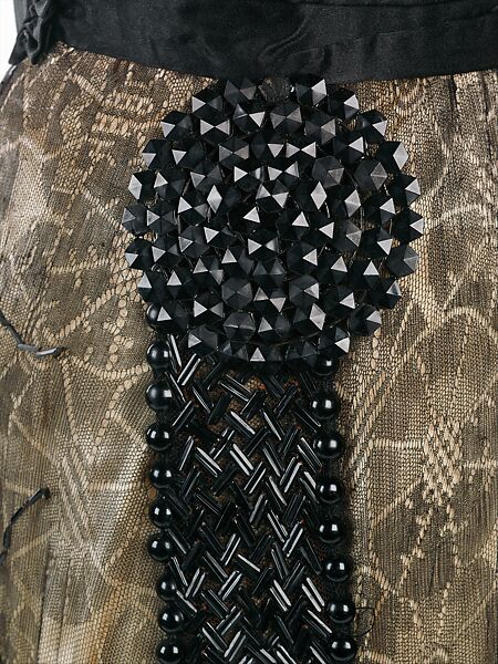 Evening dress, Callot Soeurs (French, active 1895–1937), silk, jet, French