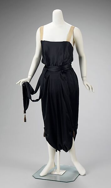 Evening dress, Attributed to Callot Soeurs (French, active 1895–1937), silk, metal, French 