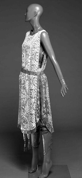 Evening ensemble, Attributed to Callot Soeurs (French, active 1895–1937), silk, metal, French