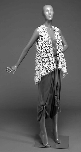 Evening vest, Callot Soeurs (French, active 1895–1937), linen, French