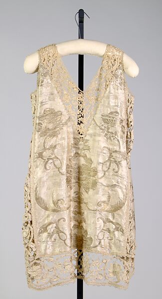 Evening vest, Attributed to Callot Soeurs (French, active 1895–1937), silk, linen, metal, probably French