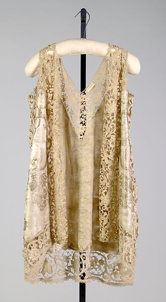 Evening vest, Attributed to Callot Soeurs (French, active 1895–1937), silk, linen, metal, probably French