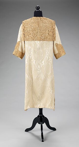 Evening coat, Attributed to Callot Soeurs (French, active 1895–1937), silk, linen, French