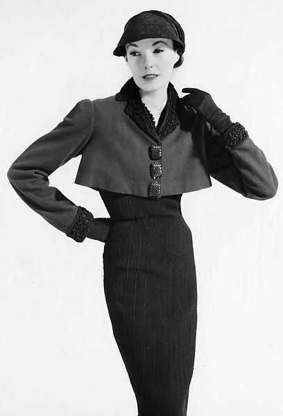 Jacket, Schiaparelli (French, founded 1927), wool, silk, ceramic, French