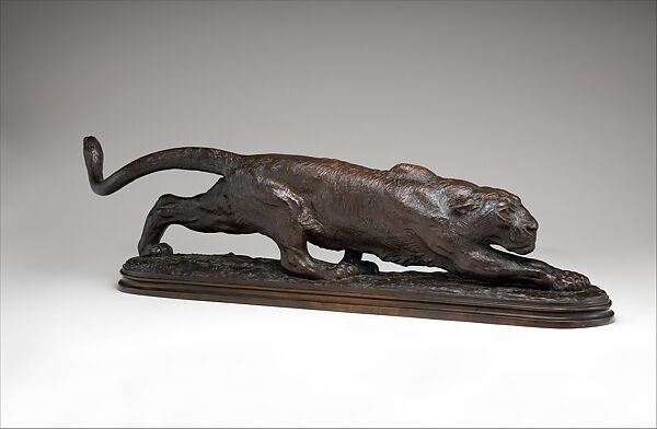 Stalking Panther, Alexander Phimister Proctor (American, Bosanquet, Ontario 1860–1950 Palo Alto, California), Bronze, American