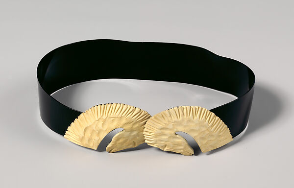 Evening belt, Schiaparelli (French, founded 1927), plastic (cellulose nitrate), French